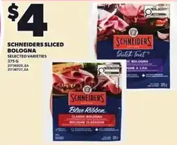 Loblaws Schneiders sliced bologna offer