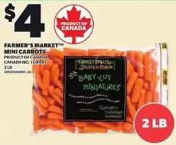 Loblaws Farmer's Market mini carrots offer