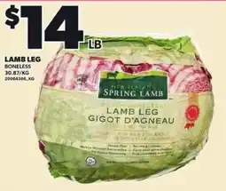 Loblaws Spring Lamb Lamb Leg offer