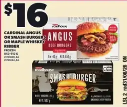 Loblaws Roadhouse angus beef burgers or smash burger offer
