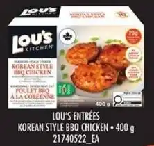 Loblaws Lou's kitchen korean style bbq chicken offer