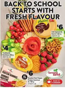 Loblaws Fontaine Santé hummus offer