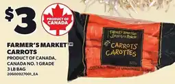 Loblaws Farmer's Market carrots offer