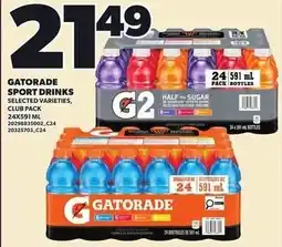 Loblaws Gatorade sport drinks selected varieties club pack offer