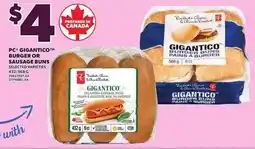 Loblaws PC Gigantico jalapeno sausage buns offer