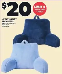Loblaws Life at Home back rests offer