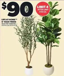 Loblaws Life at Home 6' Faux Trees offer
