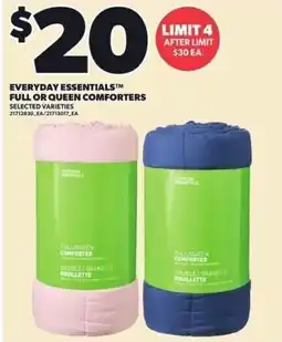 Loblaws Everyday Essentials full or queen comforters offer