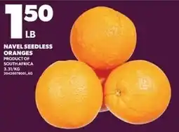 Loblaws Navel seedless oranges offer