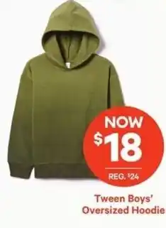 Loblaws Tween Boys' Oversized Hoodie offer