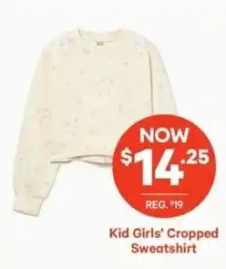 Loblaws Kid Girls' Cropped Sweatshirt offer