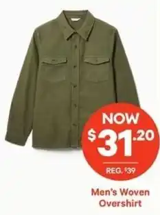 Loblaws Men's Woven Overshirt offer