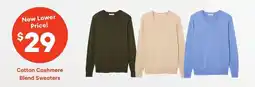 Loblaws Cotton Cashmere Blend Sweaters offer