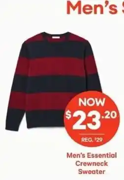 Loblaws Men's Essential Crewneck Sweater offer