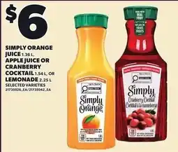 Loblaws Simply orange juice offer
