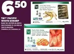 Loblaws T&T Pacific white shrimp offer