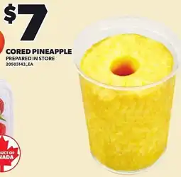 Loblaws Cored Pineapple offer