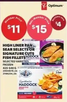 Loblaws High Liner Pan Sear Selects or Signature Cuts Fish Fillets offer