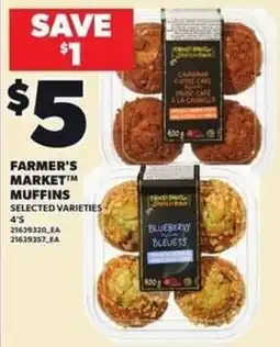 Loblaws Farmer's Market muffins offer