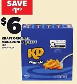 Loblaws Kraft original macaroni & cheese offer