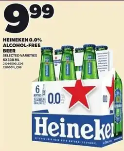Loblaws Heineken 0.0% alcohol-free beer offer