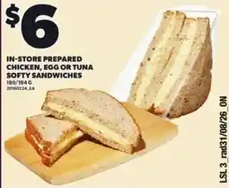 Loblaws Softy sandwiches offer