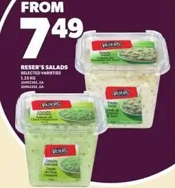 Loblaws Reser's salads offer
