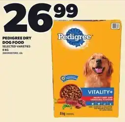 Loblaws Pedigree dry dog food selected varieties offer