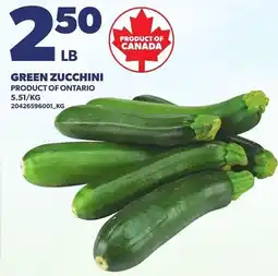 Loblaws Green Zucchini offer