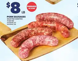 Loblaws Pork sausages offer