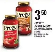 Loblaws Prego pasta sauce offer