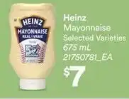 Loblaws Heinz mayonnaise selected varieties offer