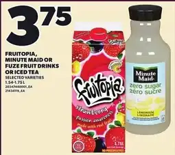 Loblaws Minute Maid zero sugar lemonade offer