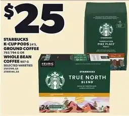 Loblaws Starbucks k-cup pods 24's offer