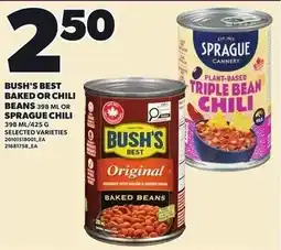 Loblaws Bush's best baked or chili beans offer