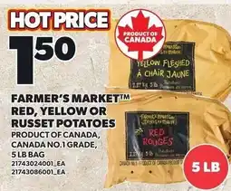 Loblaws Farmer's Market red, yellow or russet potatoes offer