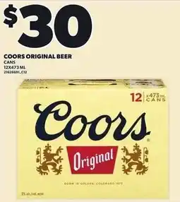 Loblaws Coors original beer offer