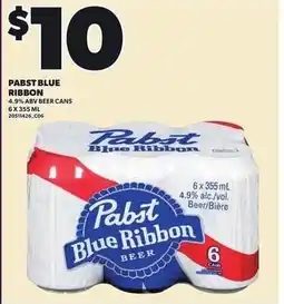 Loblaws Pabst Blue Ribbon Beer offer