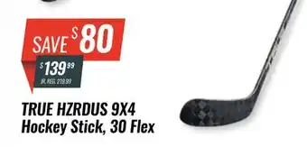 Hockey Life TRUE HZRDUS 9X4 HOCKEY STICK, 30 FLEX offer