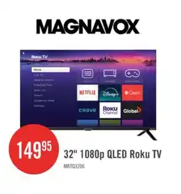 The Brick 32 1080p QLED Roku TV Magnavox offer