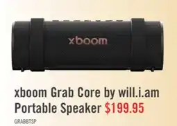The Brick LG xboom Grab Core by will.i.am IP67 Water Resistant Portable Speaker (GRAB.ACANLBK) offer