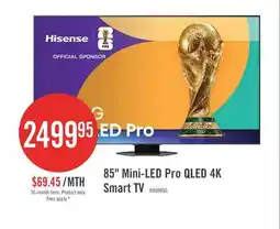 The Brick HISENSE 85 U88QG Mini-LED Pro QLED 4K UHD AI Smart Google TV (85U88QG) - 2025 Model offer