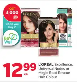 Rexall L'OREAL Excellence, Universal Nudes or Magic Root Rescue Hair Colour offer