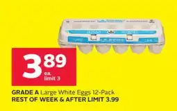 Rexall GRADE A Large White Eggs offer