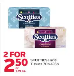 Rexall SCOTTIES Facial Tissues offer