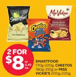 Rexall SMARTFOOD 170g-220g, CHEETOS 180g-310g or MISS VICKIE'S 200g-220g offer