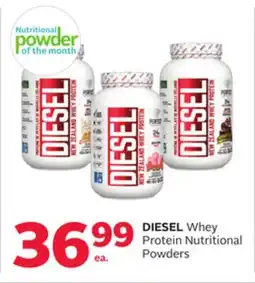Rexall DIESEL Whey Protein Nutritional Powders offer