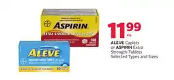 Rexall ALEVE Caplets or ASPRIN Extra Strength Tablets offer