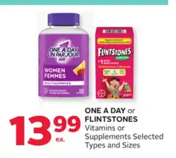 Rexall ONE A DAY or FLINTSTONES Vitamins or Suplements offer
