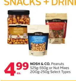 Rexall NOSH & CO. Peanuts 525g-550g or Nut Mixes 200g-250g offer